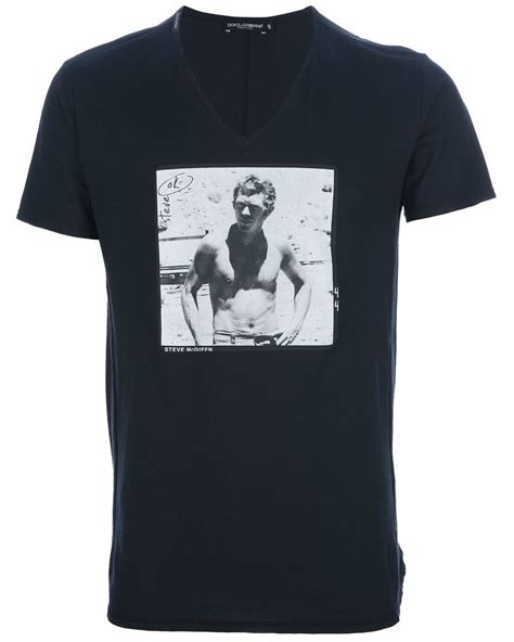 Dolce & Gabbana Steve Mcqueen Tshirt in Black for 